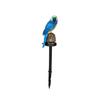 Solar Powered Parrot Lawn Lamp Outdoor Waterproof Resin Animal Ground Spike Light Decorative LED Landscape Lighting for Garden Yard Patio Park Decor