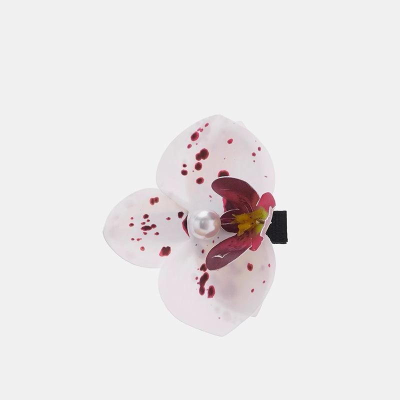 

Korean Sweet Simulation Butterfly Orchid Hairpin Headpiece Super Fairy Side Clip With Broken Hair Forehead Female Ornament