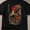 Koi Fish Shirt Japan Vintage Anime T Shirt Design Anime Streetwear Unisex Graphic Tee Streetwear Tee Gift for Him Her Dragon Graphic Tee Png