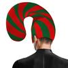 Holiday Party Hat Stripe Hat Mask Candy Cane Costume Christmas Elf Hat Christmas Candy Outfit Halloween Cosplay Costumes