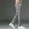 Men's Corduroy Casual Pants Fashi Drawstring Stretch Slim Chinos Male Business Casual Straight Lg Trousers