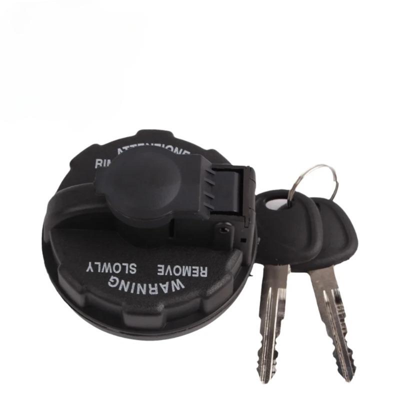 Locking Fuel Cap Cars Fuel Cover Dust Cap Diesel Trucks Replace Fuel Tank Cap with 2 Keys 310104EA10