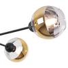 Asturia Black Ceiling Lamp 4-Flat Golden Lamp E27