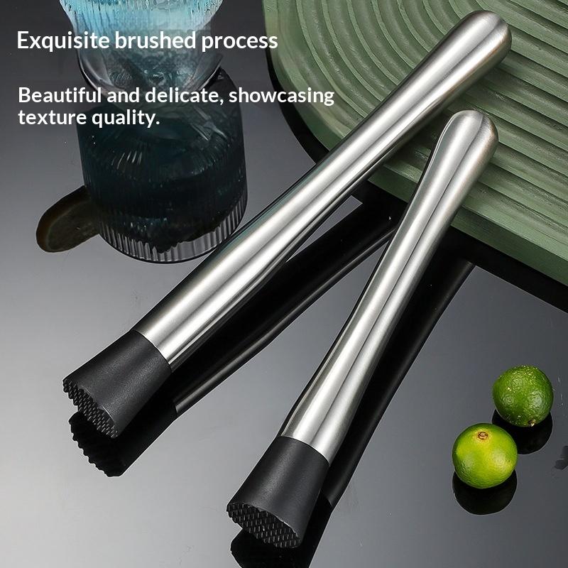 Stainless Steel Ice Hammer Set with Popsicle and Swizzle Sticks for Effortless Kitchen and Bar Use