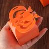 24pcs Paper Halloween Candy Gift Box Spider/Pumpkin/Ghost Pattern DIY Candy Packing Box Orange/Black Cookie Boxes Kids
