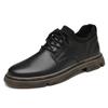 Fashion High Quality Brand Men's Genuine Leather Casual Shoes Thick Soled Oxford Shoes Wear-resistant Soles Men's Outdoor Hiking Shoes