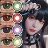 Farbige Kontaktlinsen für Augen Schönheit Pupillen Farbige Augenlinse 1 Paar Anime Cosplay Kontaktlinsen Rote Augenlinsen