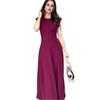 2025 Sleeveless Round Neck Slimming Waist Long Dress with Slits