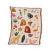 Versatile Ins-Style Line Illustration Blanket: Perfect for Camping, Casual Use, Naps, Throwing, Sofas, Picnics, and Bed Ends.