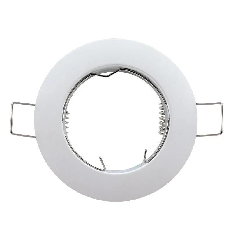 Einbaustrahler GU10 Montagerahmen Strahler GU10 MR16 Fassung Rund 30° Schwenkbare Strahler für LED oder Halogenlampen