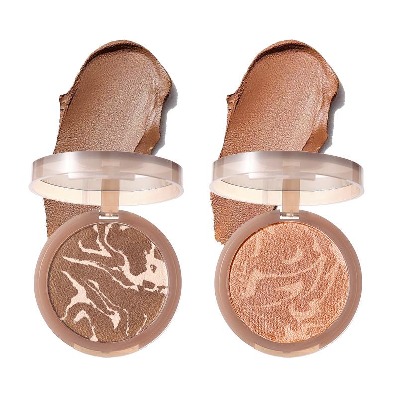 Pudră pentru conturare mousse de marmură în două tonuri Pastă moale, moale, ceară, mătăsoasă, bronzant facial, pudră pentru îmbunătățirea conturului
