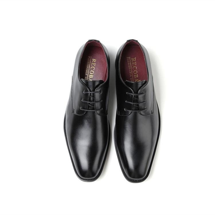 

Новая простая кожаная обувь мужская повседневная формальная одежда джентльменская мужская обувь на шнуровке полированная обувь для профессиональной носки с острым носком 39 чёрный