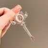 Cute Magic Wand Duckbill Hair Clip Girly Soft Edge Bangs Side Clip Hair Accessory for Teen Girls School Daily Wear
