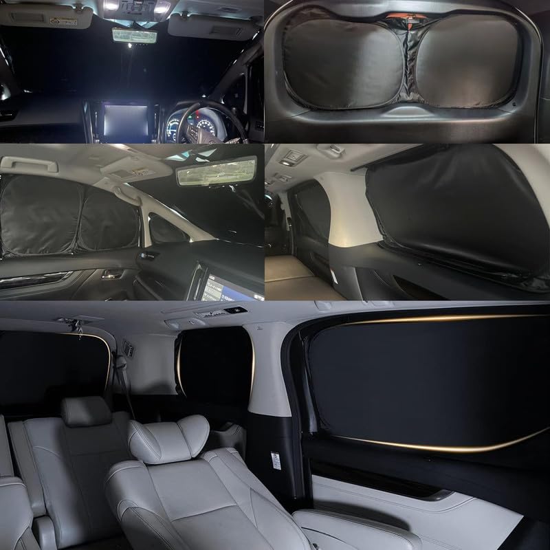 Lexus RX Car Sunshade Full Set for Blackout Car Window Car Outdoor Full Window UV Winter Easy 8 Pieces (2022-Present) Set, Sleeping, Multi-Ply