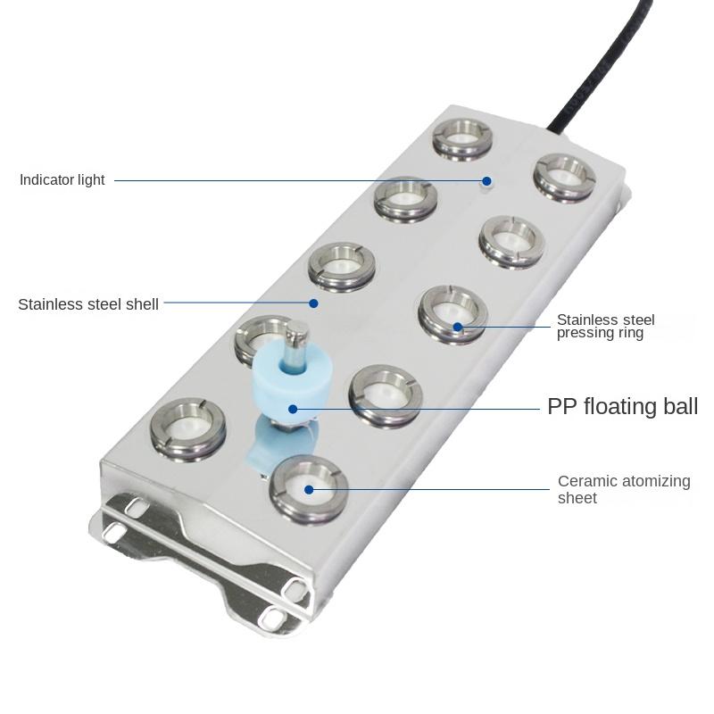 DC48V 6/10/12 Head Anti-corrosion Humidifier Industrial Atomizer Landscape Atomization Environmental Disinfection