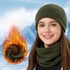 Warm Winter Skull Cap Polar Fleece Outdoor Sports Skiing Cycling Cap Unisex Cold-proof Breathable Running Beanie Cap