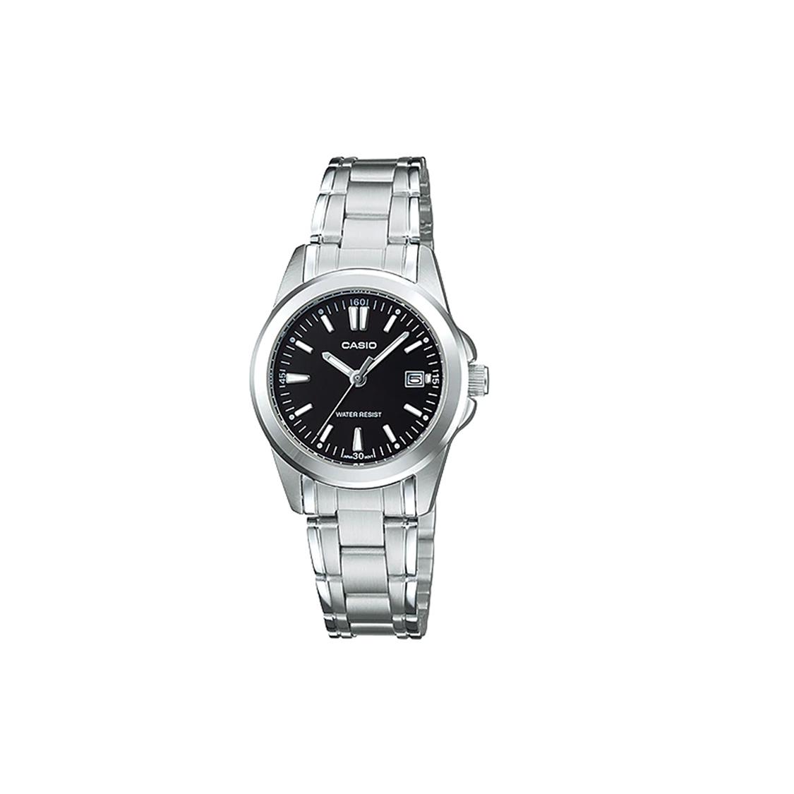 CASIO Women s Standard Series 32mm Black Watch LTP-1215A-1A2 LTP-1215A-1A2 Black Dial