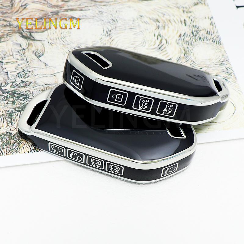 For Kia Picanto Ev9 Sorento Mq4 Carnival K8 Morning K5 Carens Rio Seltos 5/6/7/8/9 Botton Tpu Car Key Case Cover Key Fob