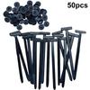 10~100pcs Black T-type Cable Ties Plastics Releasable Nylon Hook Loop Wrap Zip Bundle Fastener Straps Detachable Wire Organizer