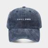 Ins New Simple Small Letter Embroidered Baseball Cap Men's Washed Soft Top Cap Women's Tide Travel Sunscreen Hat