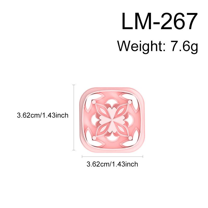 [Y]1PC Oriental Floral Clay Cutters Geometric Tile Pattern Molds For Polymer Earring And Jewelry DIY