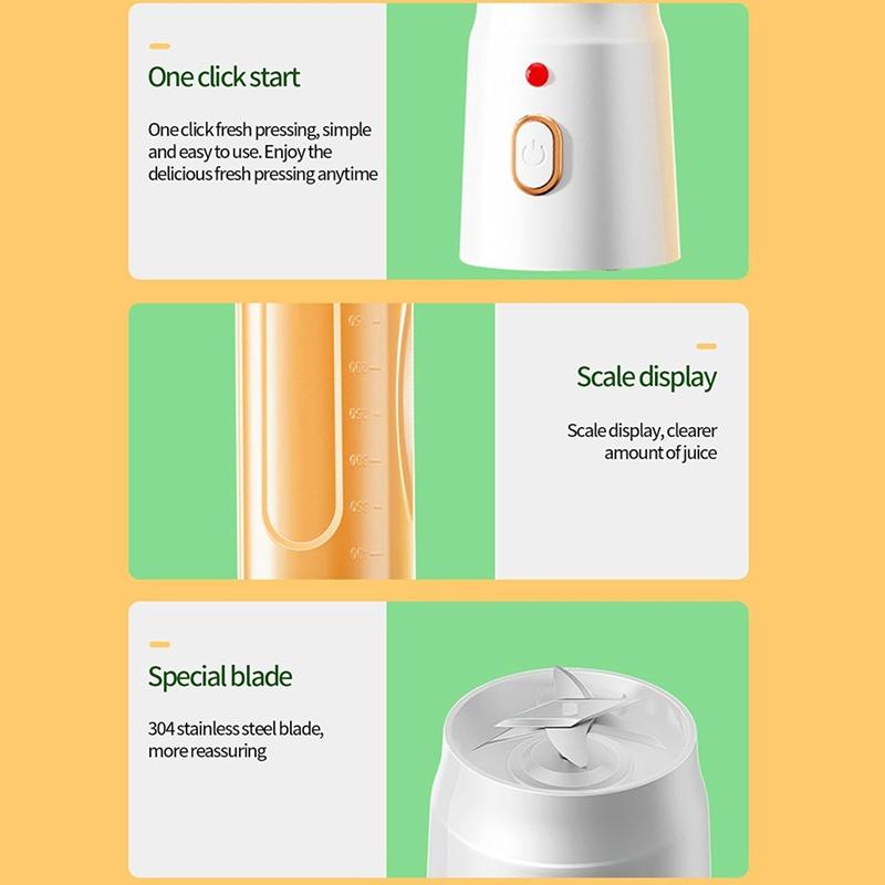 Agitator Electric Portabil Pentru Acasă, Călătorii, Camping, Birou, Storcător Mini Agitator Reîncărcabil USB