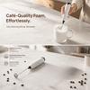 White Coffee Black Milk Foam Maker Battery Powered Milk Beater Practical Milk Frother  Home Kitchen
