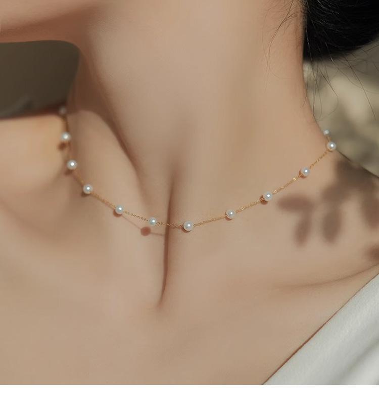 Women s Summer Light Luxury Niche Starry Sky Necklace