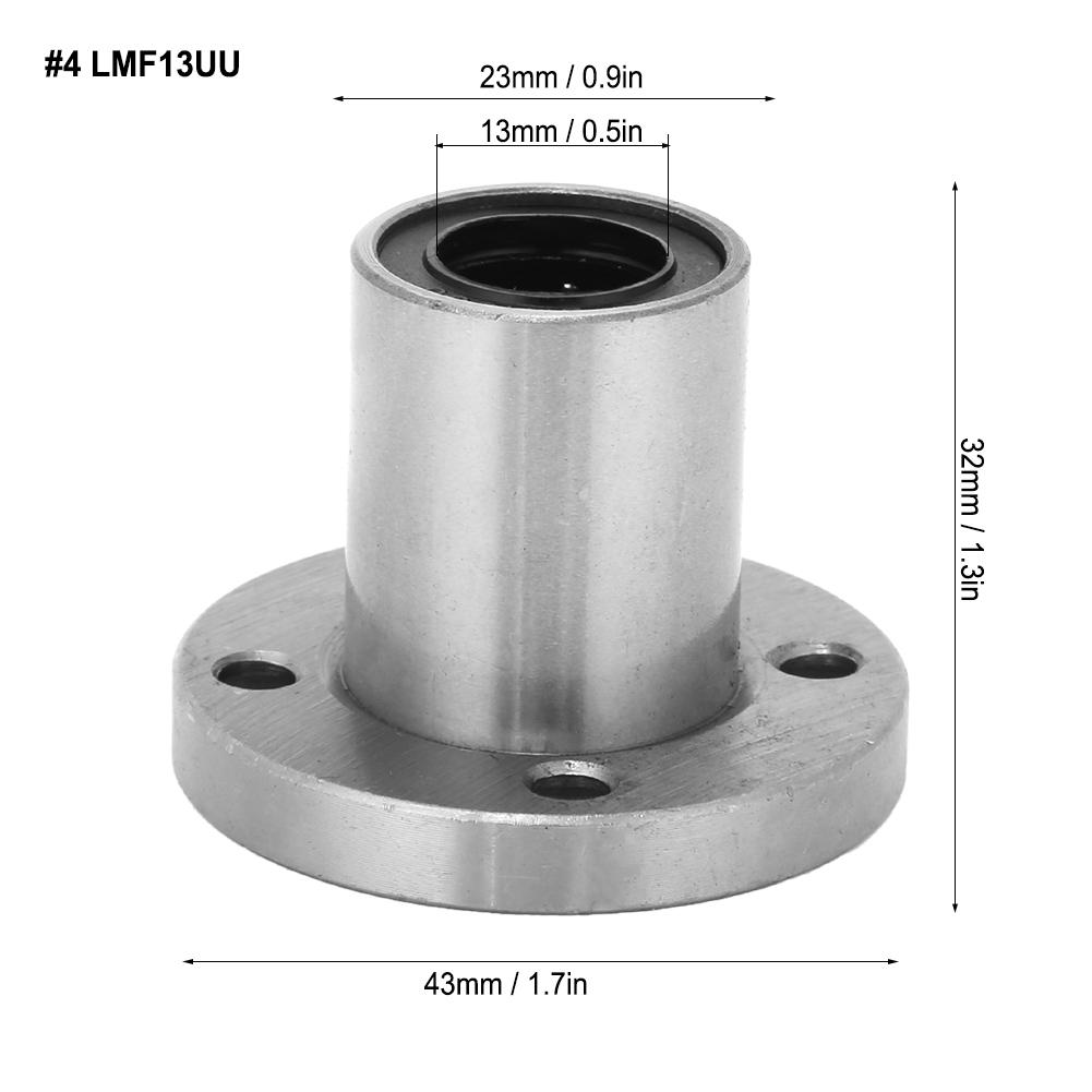 Round Flange Linear Motion Bearing Steel for Electronic Machinery
