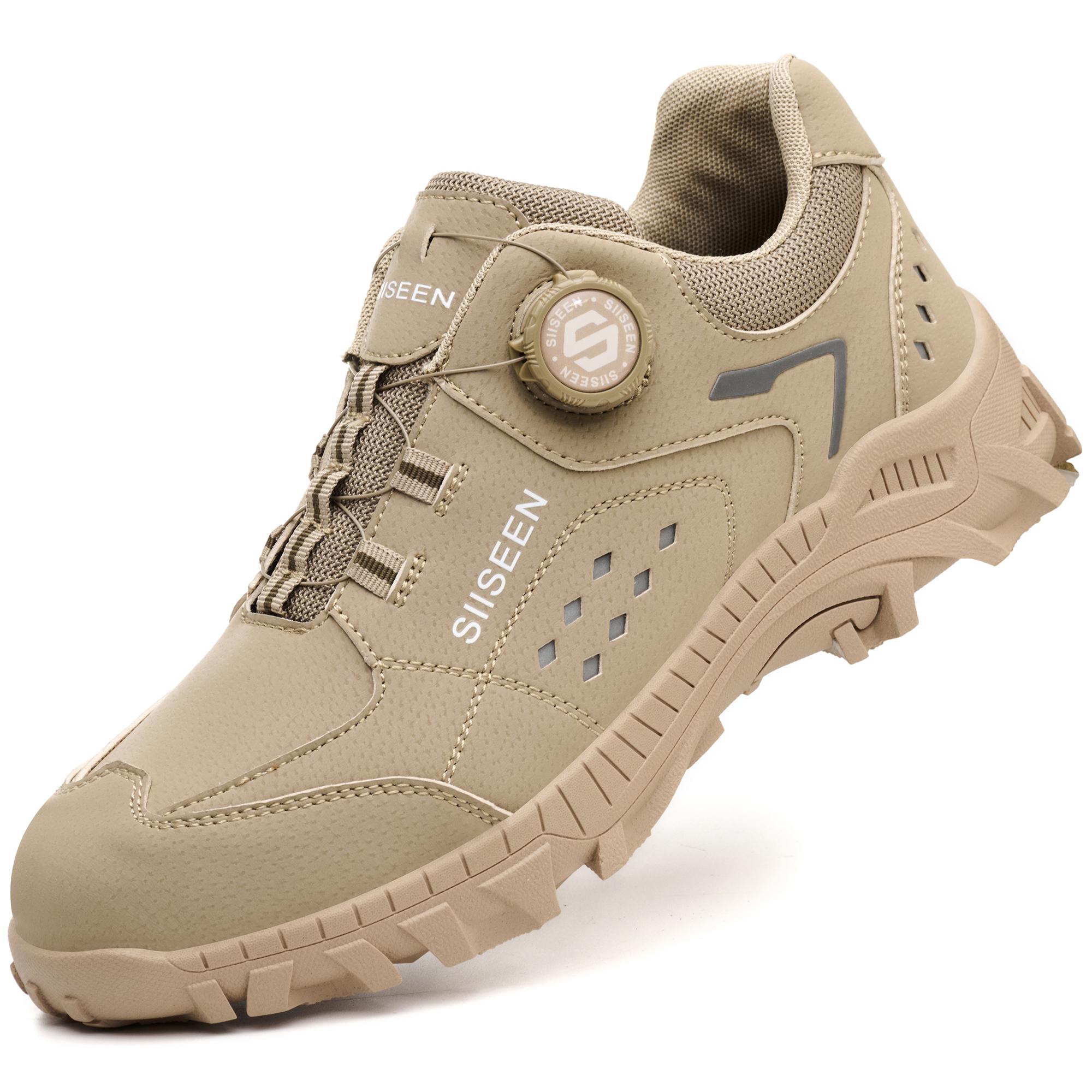 Men`s Steel Toe Safety Shoes Rotating