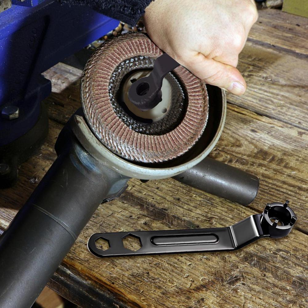 Angle Grinder Tool Wrench Thickened Steel Multipurpose Angle Grinding Tool Reusable Accessories For Mechanics Beginners