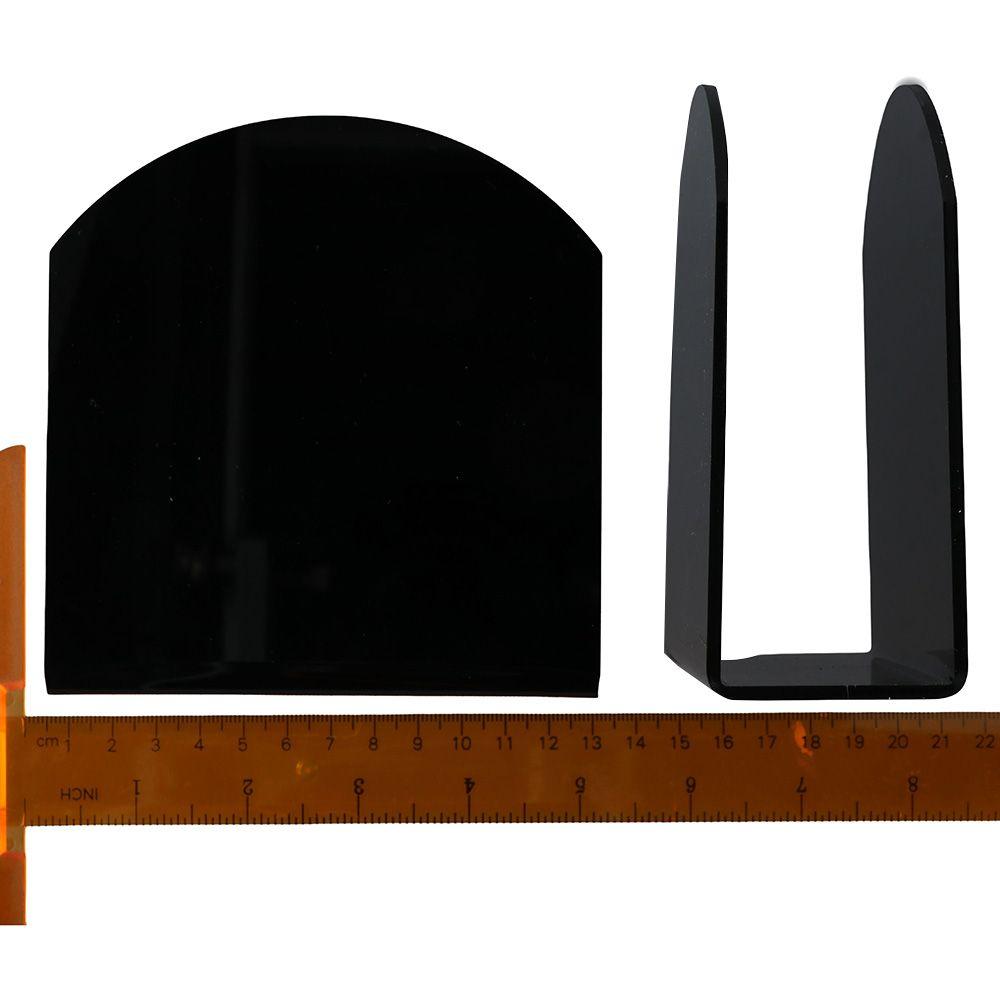 2pcs Acrylic Napkin Holder Black Modern Tabletop Freestanding Tissue Dispenser 4.9 x 4.7 x 1.96 inches Holders for Paper Napkin
