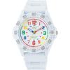 Citizen Q&Q Men's Analog Waterproof Wristwatch with White Urethane Band VR78-001 - Durable, Stylish, Water-Resistant