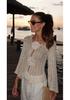 2025 Women's Knit Textured Flower Bikini Cover-up