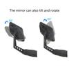 Bike Bar End Looking Glasses Adjustable Handlebar Rearview Looking Glasses Wide Angles Safety Looking Glasses for Electric Bike Riding Cycling