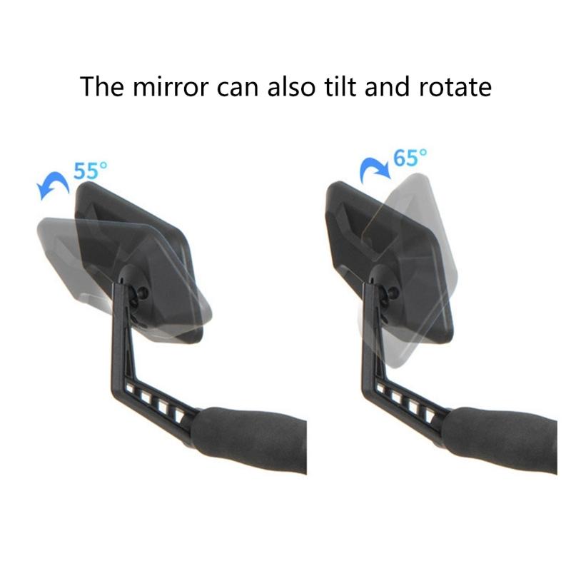 Bike Bar End Looking Glasses Adjustable Handlebar Rearview Looking Glasses Wide Angles Safety Looking Glasses for Electric Bike Riding Cycling