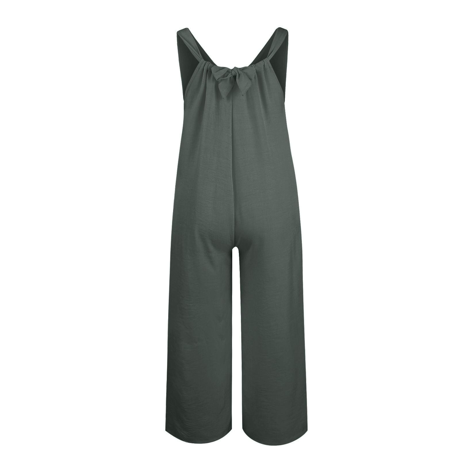 Женские летние комбинезоны без рукавов — фото 5