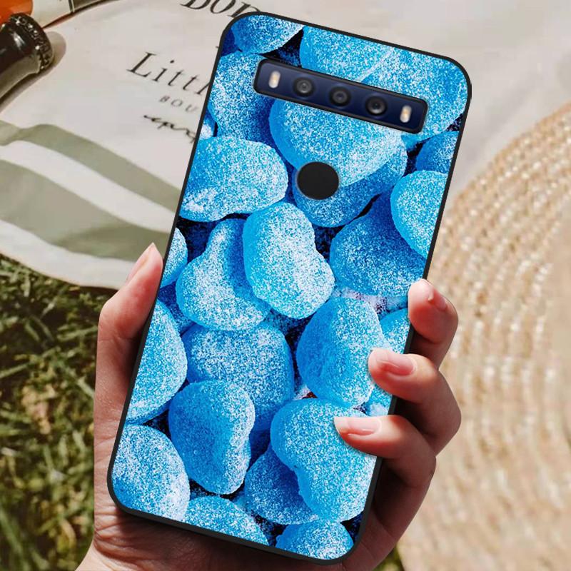 For TCL 10 SE Case Black TPU Silicon Shell For TCL 10SE Phone Cover Tcl 10se Cases T766H T766J T766U T766A Fundas Bumper Marble