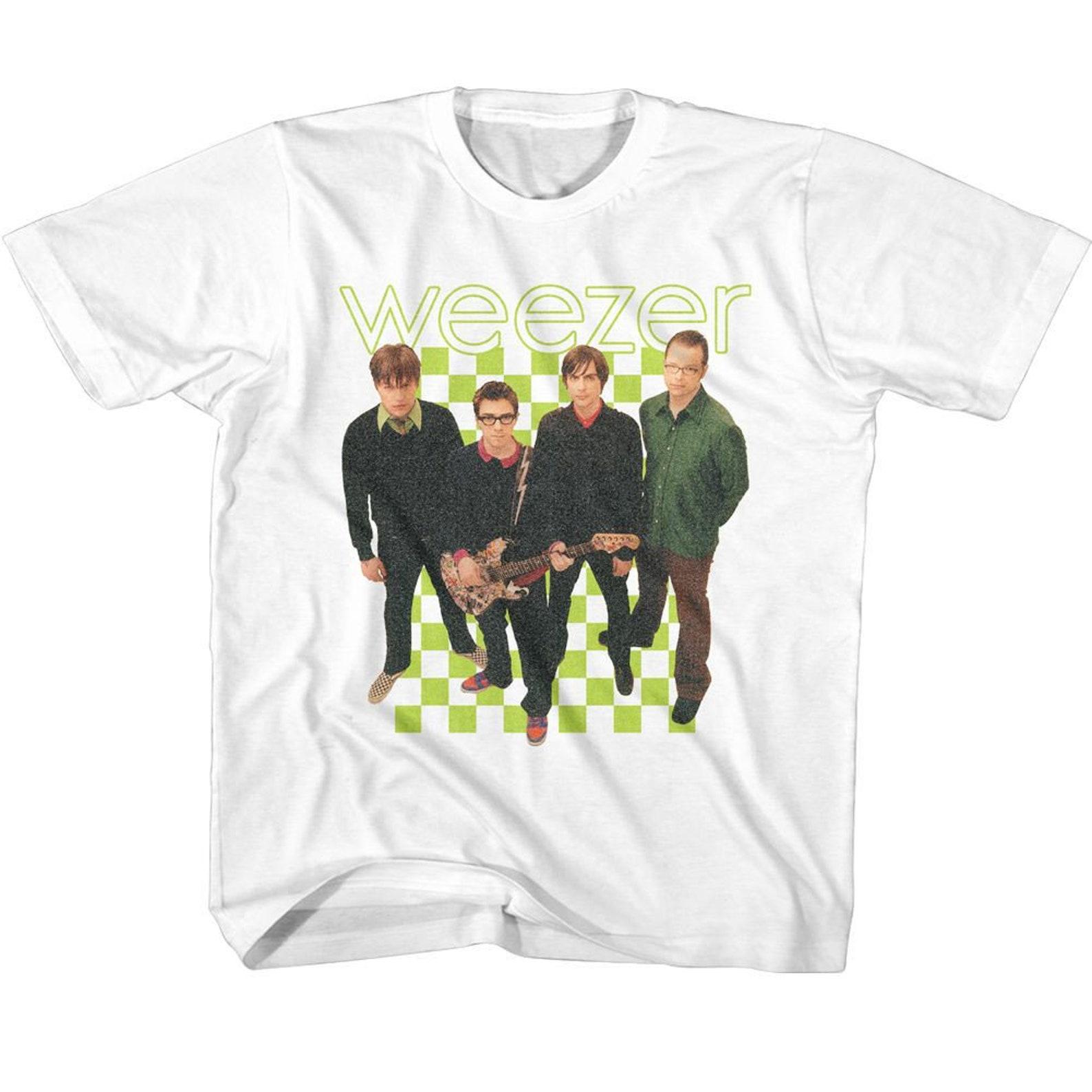 Weezer 2001 Lineup Tee White Youth T-Shirt M