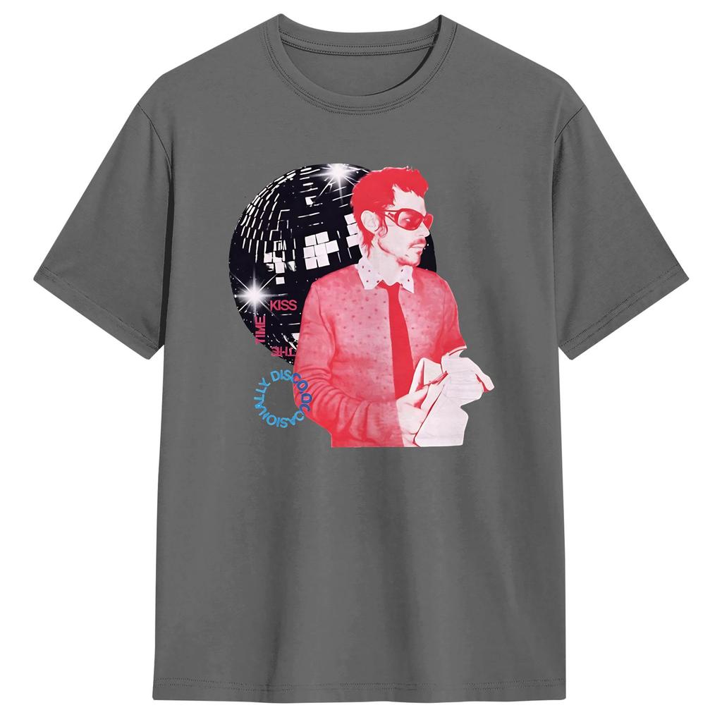 Men Harry Styles Kiss All The Time Disco Occasionally T Shirt  Cotton Clothes Funny Short Sleeve Tee Shirt New Arrival TShirt