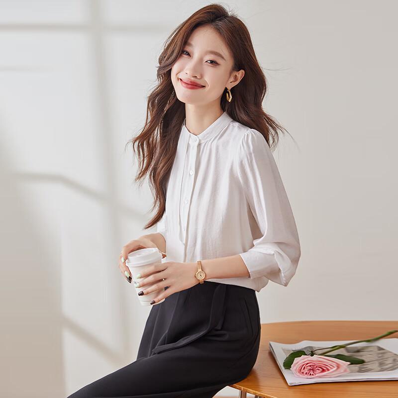 Women's Elegant Non-Iron Chiffon Business Blouse