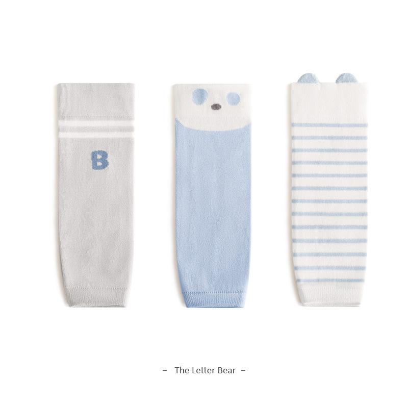 3 Pairs Long Baby Knee Pad Warm Leg Warmer Toddler Knee Pads Sports Crawling Kids Knee Pad Cartoon Leg Warmers For Baby