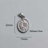 Retro Titanium Steel Cross Necklace Pendant - Stainless Steel DIY Jewelry Accessory, Fade-Resistant