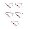 5Pcs PTC Heating Element Aluminum Shell Ceramic Thermostat Heater Plate 220V 200 celsius  Red Blue Cable