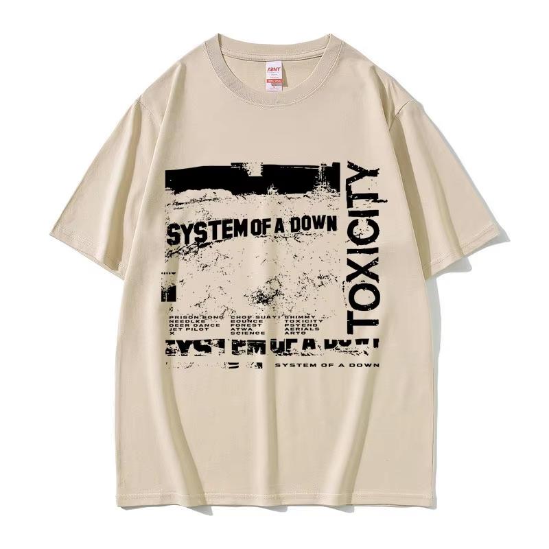 2026 System Of A Down Toxicity Album Graphic Unisex Unisex Gothic Rock Oversized Streetwear Unisexs 90s Alternative Metal Tees