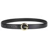 Versatile Pu Leather Alphabet Belt With Metal Closure For Women Use Casual