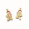 A Pair Christmas Hat Candy Cane Gingerbread Man Acrylic Earrings Cartoon Festive Atmosphere Girl Christmas Outfit Matching Ea