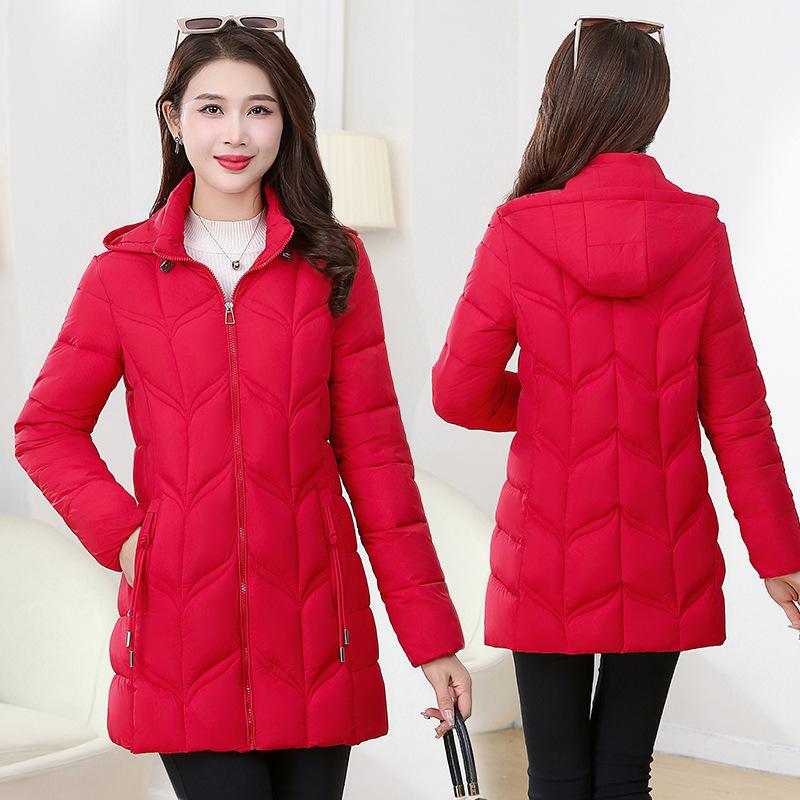 Women's Long, Stylish, and Slimming Winter Coat – Warm and Fashionable, with Extra Padding for Added Warmth.