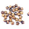 21pcs Purple Crystal Five-pointed Star Beads White Crystal Jewelry Making Material  DIY Accessories