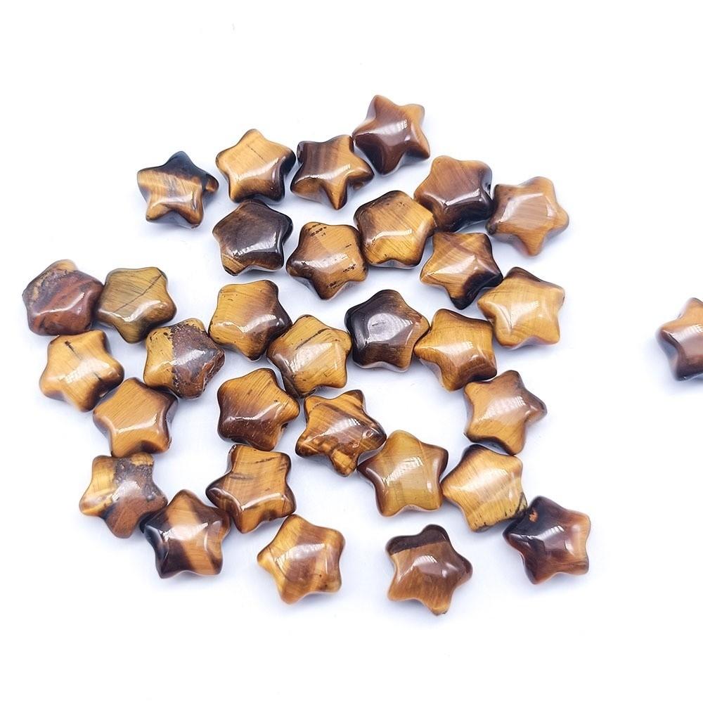 21pcs Purple Crystal Five-pointed Star Beads White Crystal Jewelry Making Material  DIY Accessories